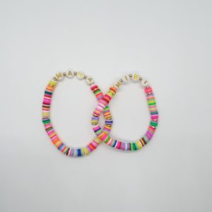 colorful mama and mini bracelet set